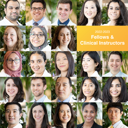 Department Welcomes 23 Fellows and Clinical Instructors for 2022-2023