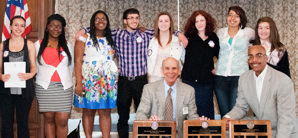  David Keren, MD, and Michael Tyson are recognized for their service to the STRIVE program, mentoring local high school students in need of additional support with an emphasis on preparing for post-graduation opportunities and responsibilities.